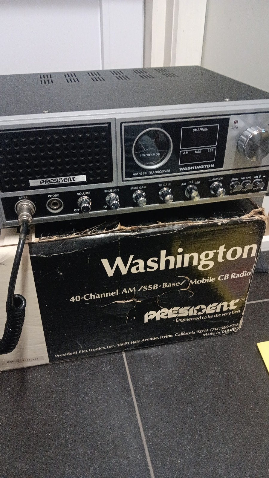 President Washington in mooie staat, Télécoms, Émetteurs & Récepteurs, Enlèvement