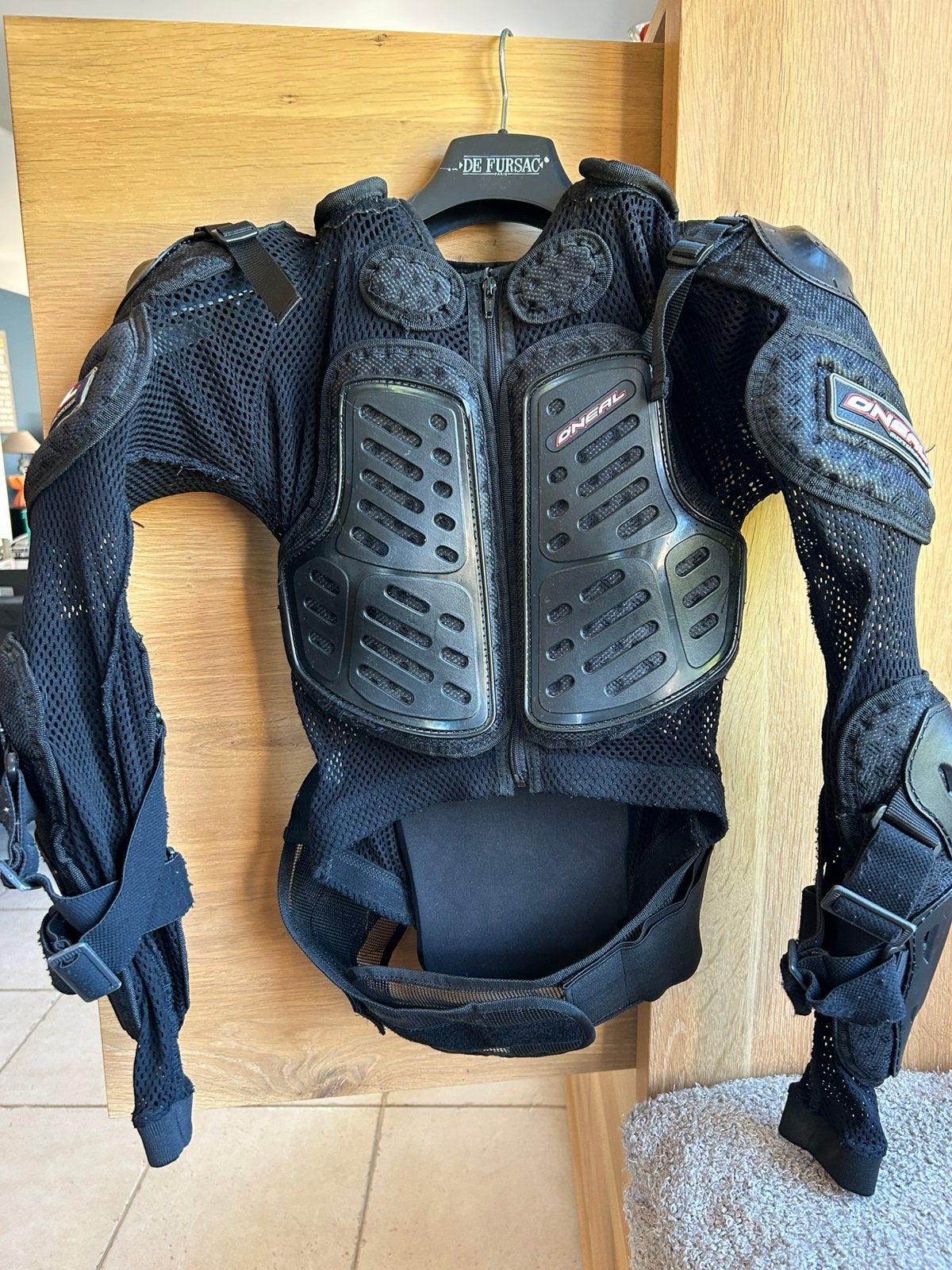 Veste de protection dosale O’neal taille S, Motos, Enlèvement ou Envoi, Seconde main, Hommes, Autres types