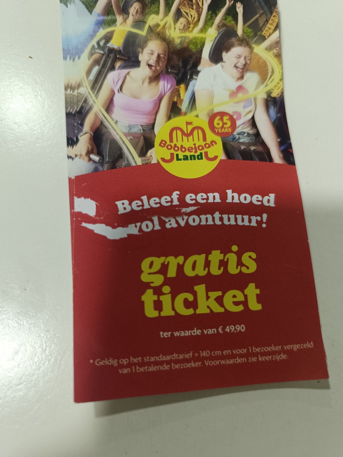 bobbejaanland 1+1 ticket, Tickets & Billets