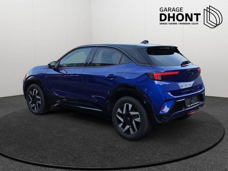 Opel Mokka GS - 1.2 MHEV - Automaat - 145PK, Auto's, Gebruikt, 1199 cc, Blauw, Leder en Stof