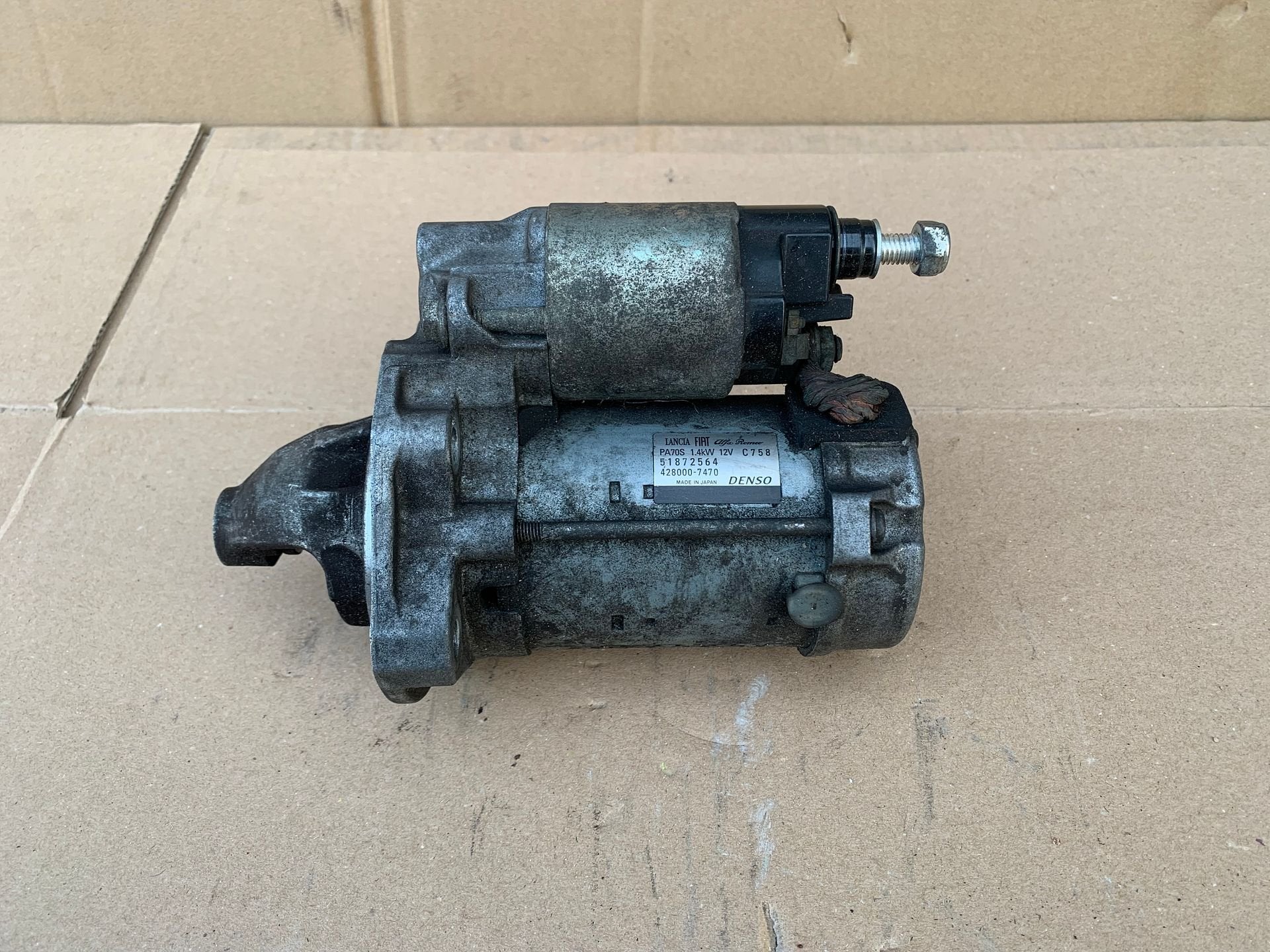 startmotor 0,9 fiat panda / 500 / lancia Ypsilon alfa mito, Alfa Romeo, -, Utilisé, -