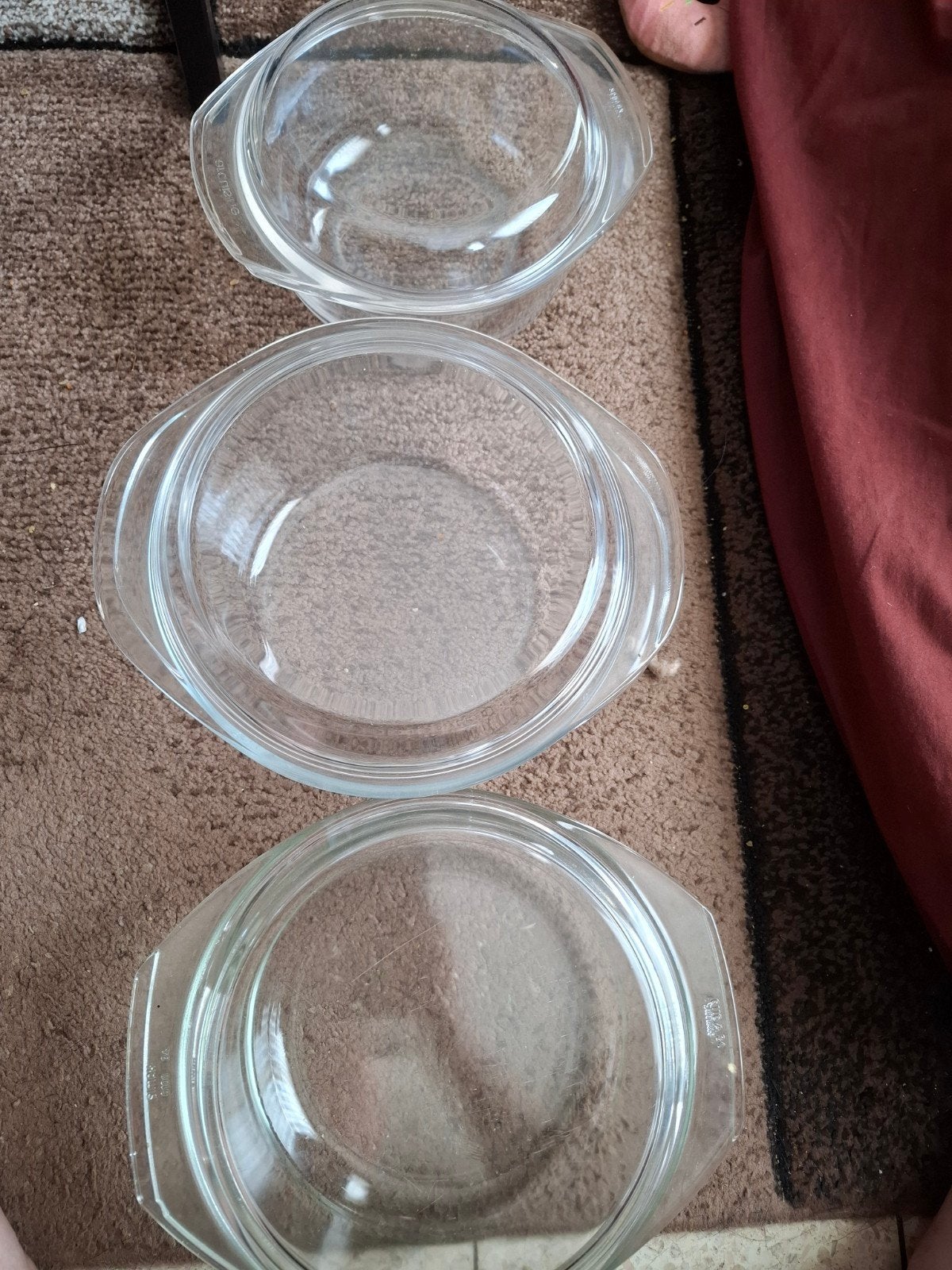 3 bols en verre pour four, Maison & Meubles, Cuisine | Vaisselle, Verre ou Verres, Vintage, Verre, Enlèvement