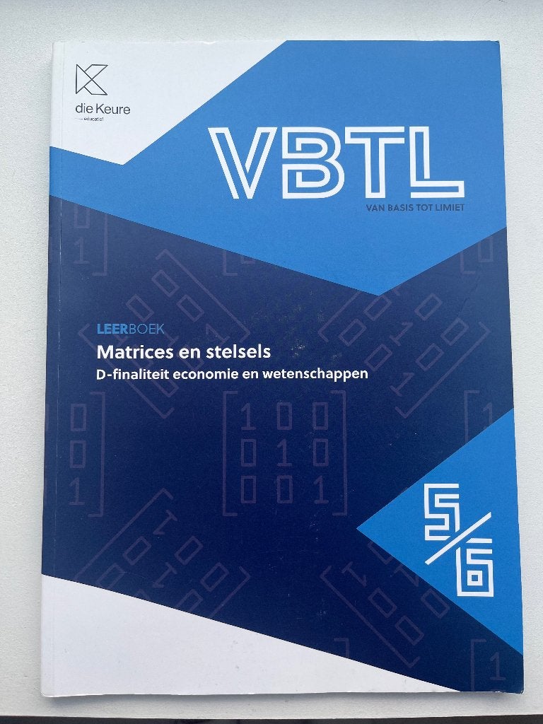 Matrices en stelsels Leerboek, Boeken, Schoolboeken, Ophalen, Economie, Die keure, Zo goed als nieuw