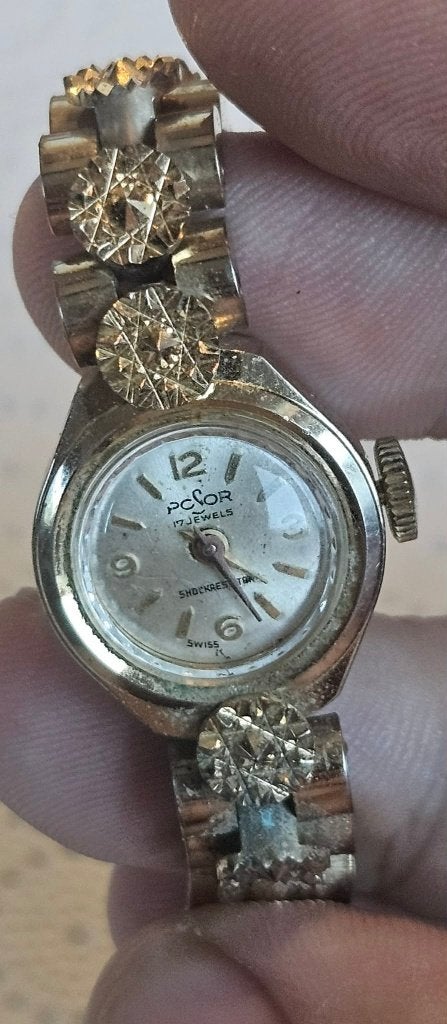 Montre PCOR Femme 17 Rubis Plaqué Or Suisse 1950 (MW70), Enlèvement ou Envoi