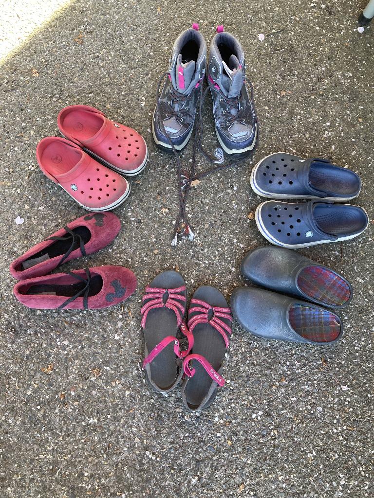 chaussures et patins taille 34-36 pour 1 euro/paire, Enlèvement, Chaussures