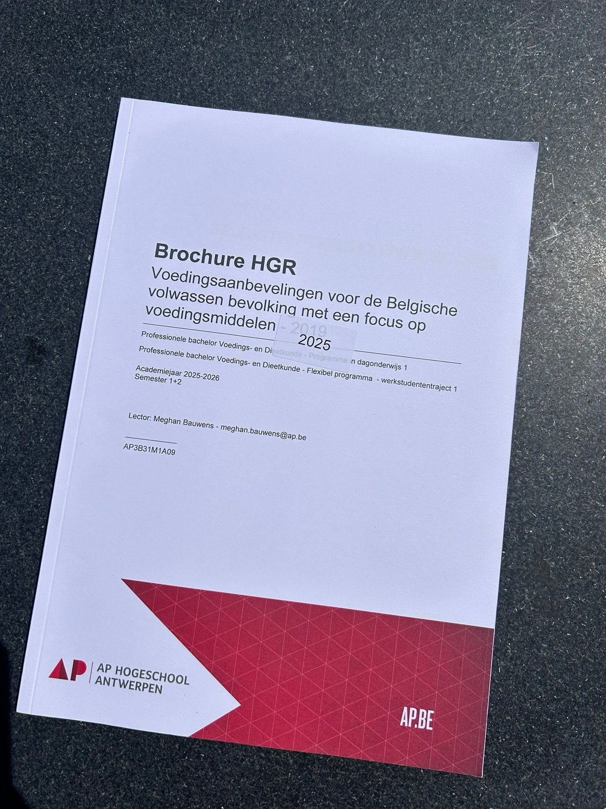 Brochure HGR // AP, Ophalen of Verzenden, Zo goed als nieuw