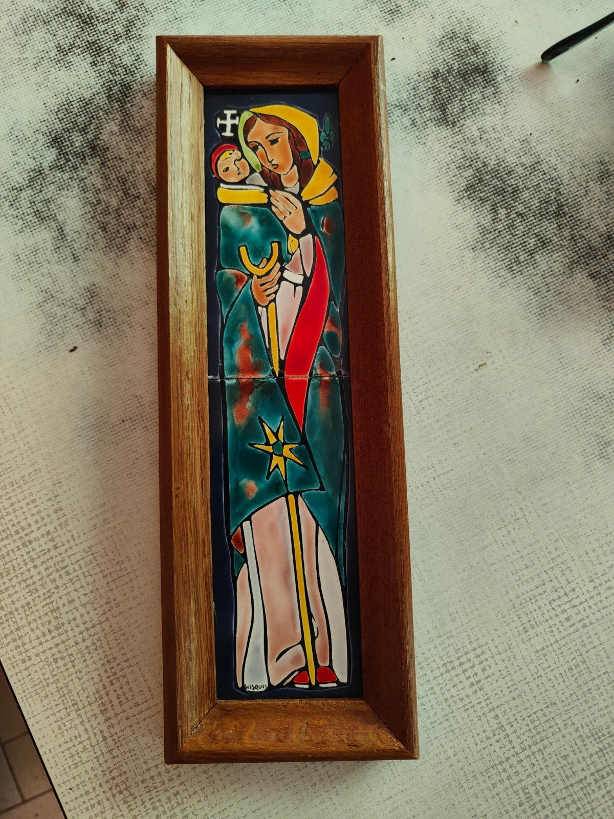 Représentation de la Vierge à l'Enfant -Abbaye de Wisques, Antiquités & Art