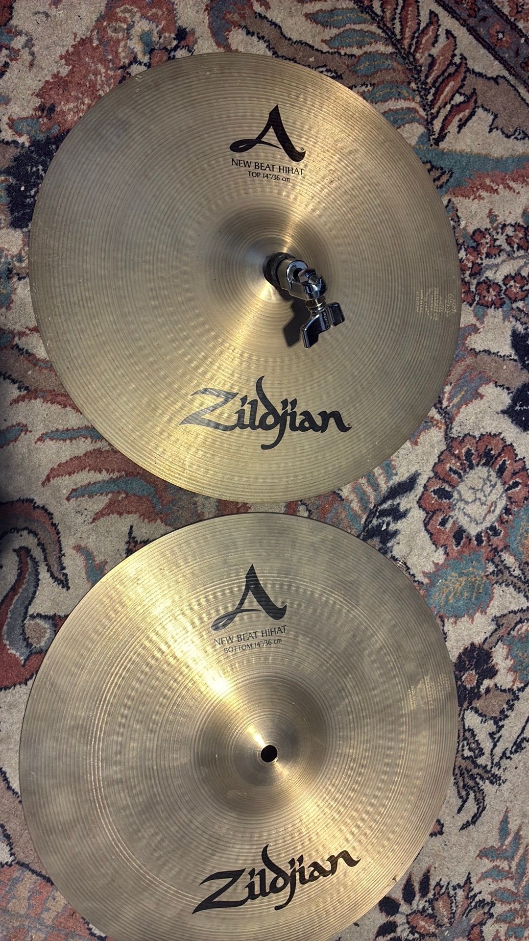 Zildjian 14” A new beat hi hat., Muziek en Instrumenten, Drumstellen en Slagwerk, Ophalen, Zo goed als nieuw