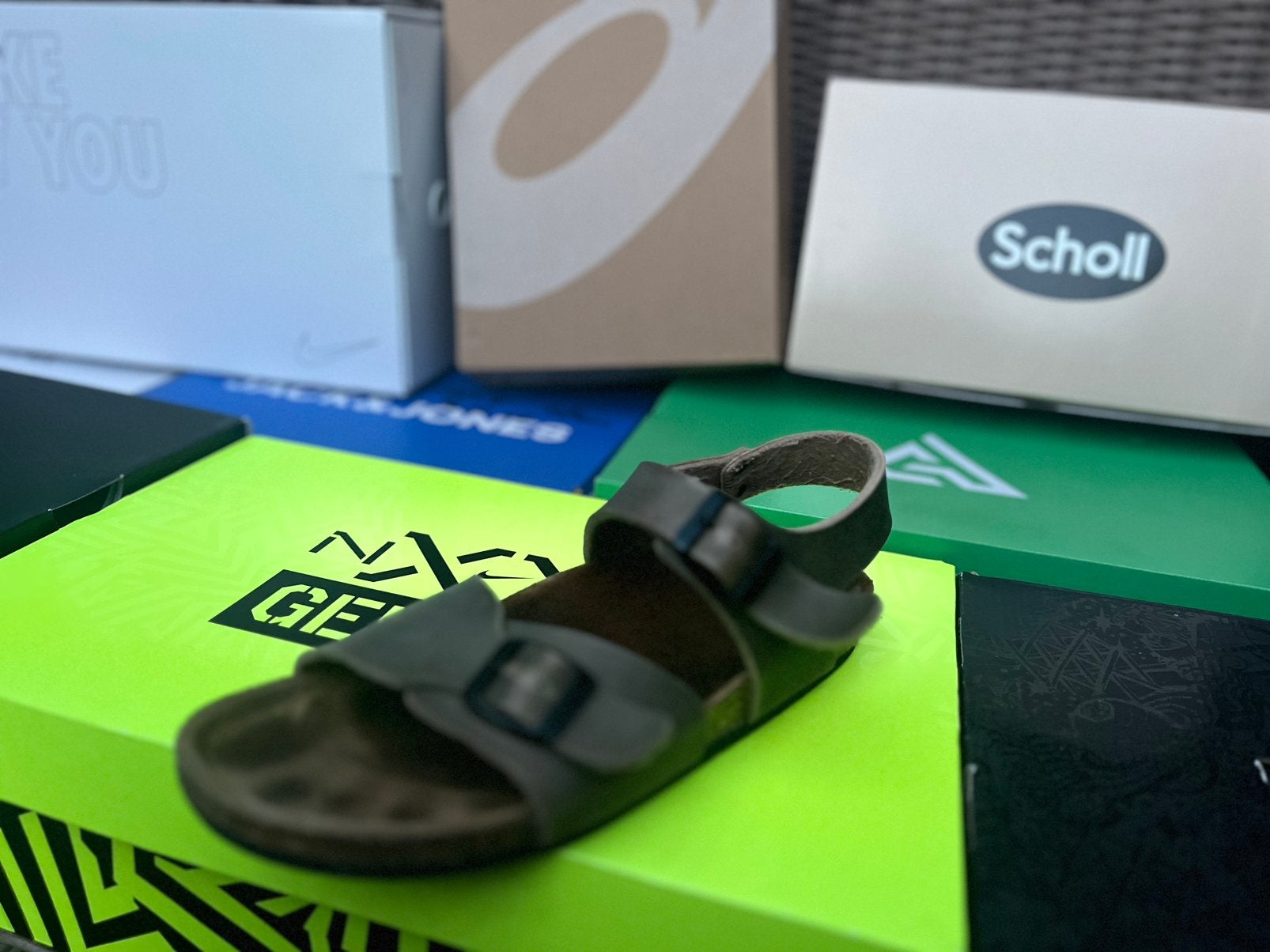 Sandalen, Kleding | Heren, Schoenen, Bruin, Gedragen, Ophalen, Sandalen