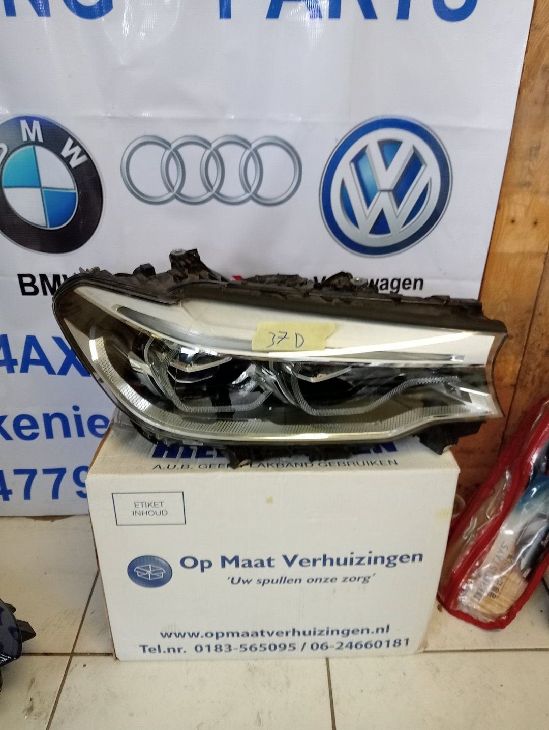 Koplamp BMW 5 Serie G30 G31 Adaptive Led Rechts 8499122-03 E, Auto-onderdelen, Verlichting, Gebruikt, -, -, Ophalen of Verzenden