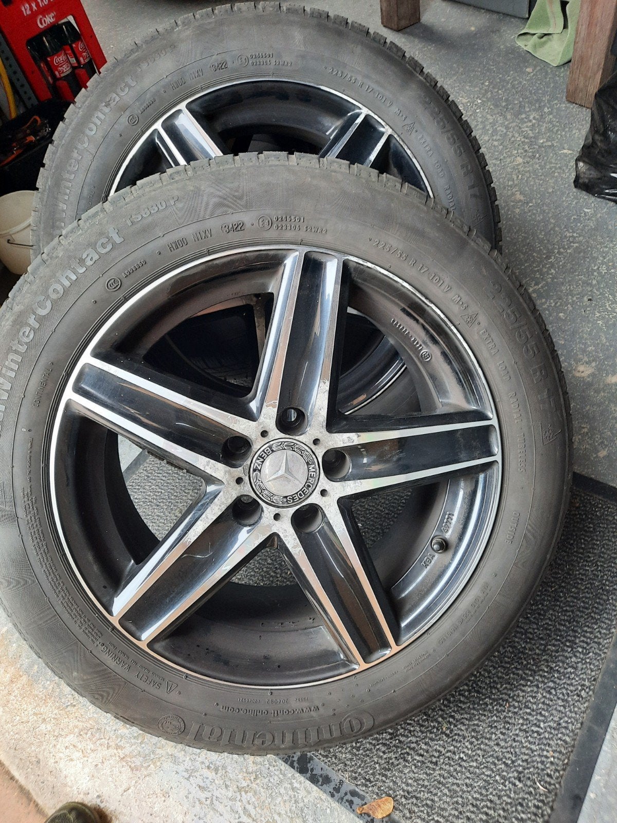 Pneus d'hiver pour Mercedes Classe V, Pneus hiver, Enlèvement, Utilisé, Pneu(s)