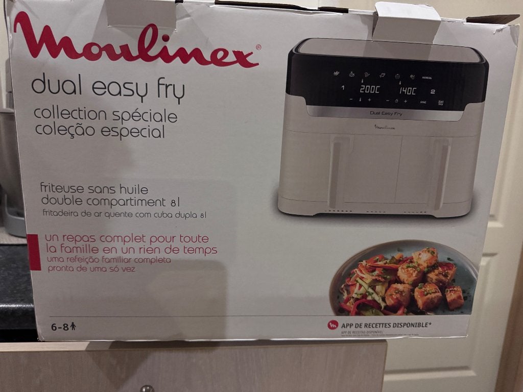 Airfryer dual MOULINEX, Electroménager, Enlèvement, Neuf, Friteuse à air XL