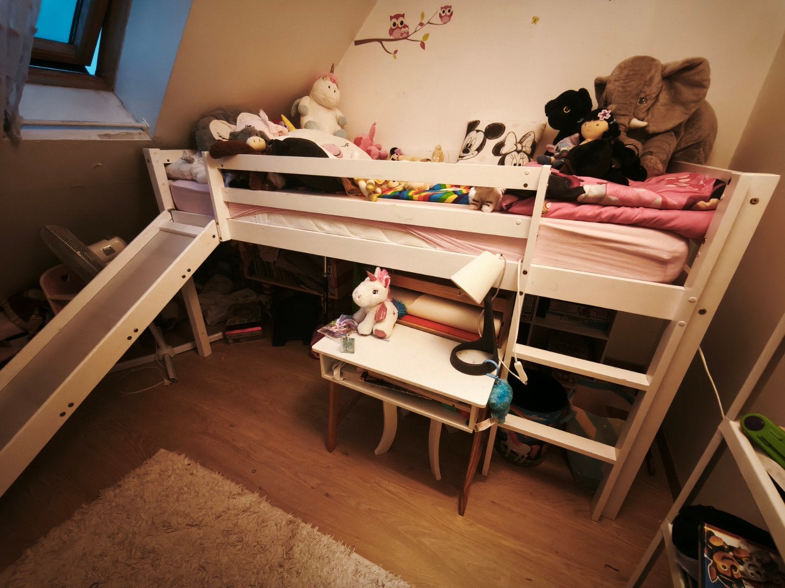 A vendre lit en hauteur avec toboggan, Kinderen en Baby's, Kinderkamer | Stapelbedden en Hoogslapers, Ophalen