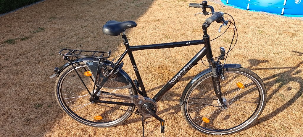 DECATHLON Hoprider 6.1 herenfiets (grote kader), Velgrem, Versnellingen, Zo goed als nieuw, Ophalen