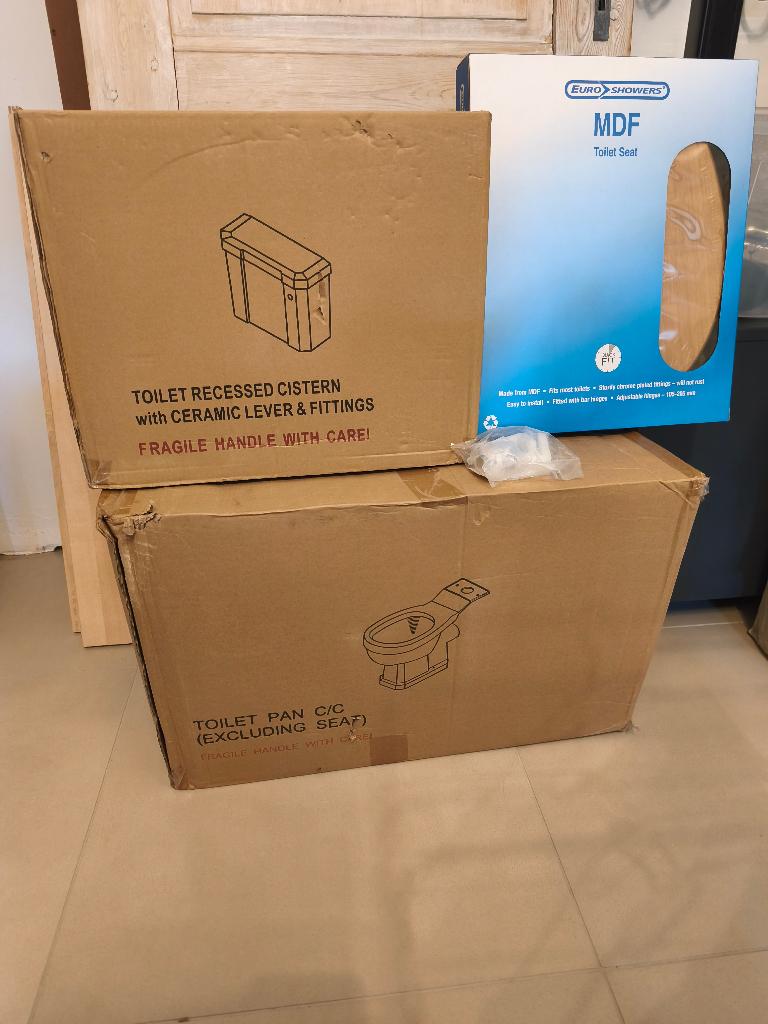 Nieuw retro toilet, Bricolage & Construction, Sanitaire, Neuf, Toilettes, Enlèvement