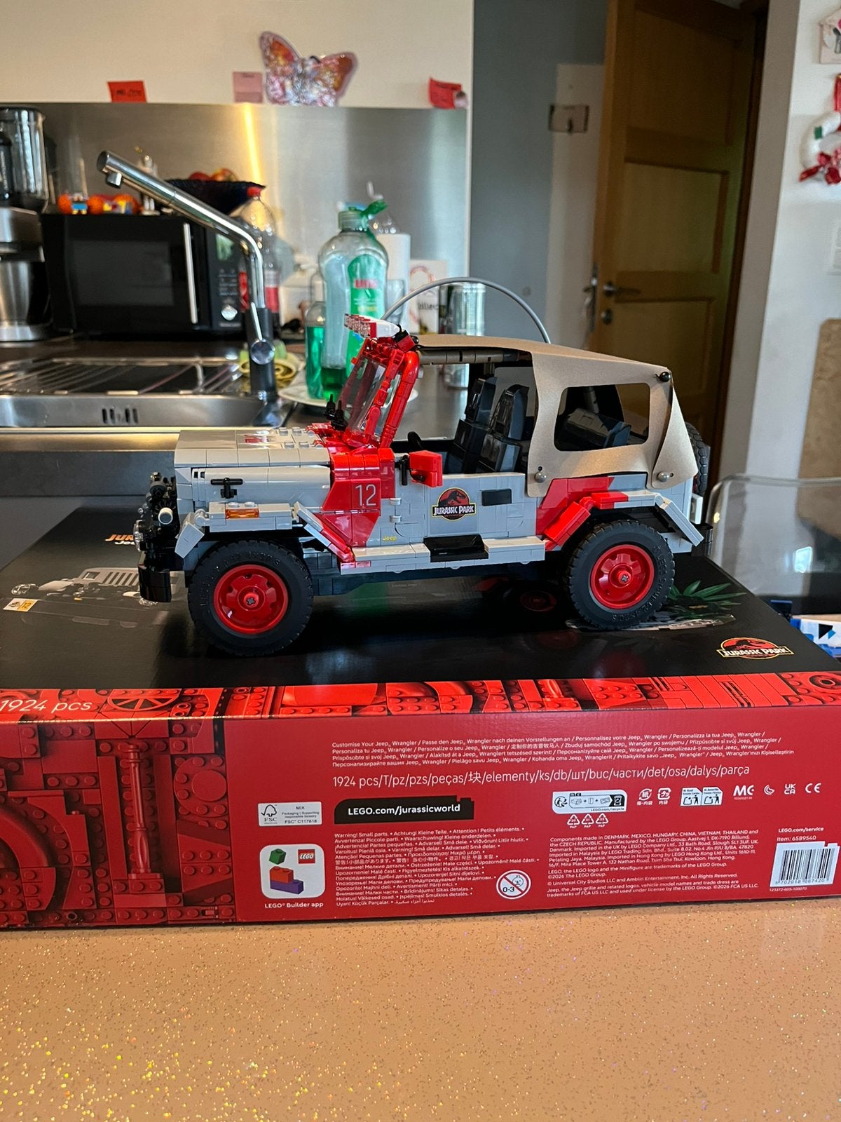 Lego jeep Jurassic Park neuf et complete, Ophalen, Zo goed als nieuw, Lego