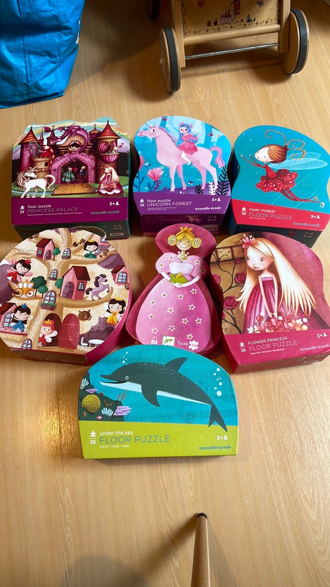 Puzzels Crocodile Creek, Djeco en Janod, Kinderen en Baby's, Ophalen, 10 tot 50 stukjes, Gebruikt, 2 tot 4 jaar