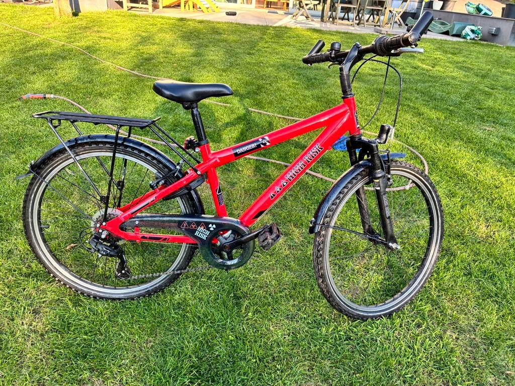Jongensfiets 24 Inch Bike Fun Kids - Rood, Enlèvement, Utilisé, 24 pouces, Vitesses