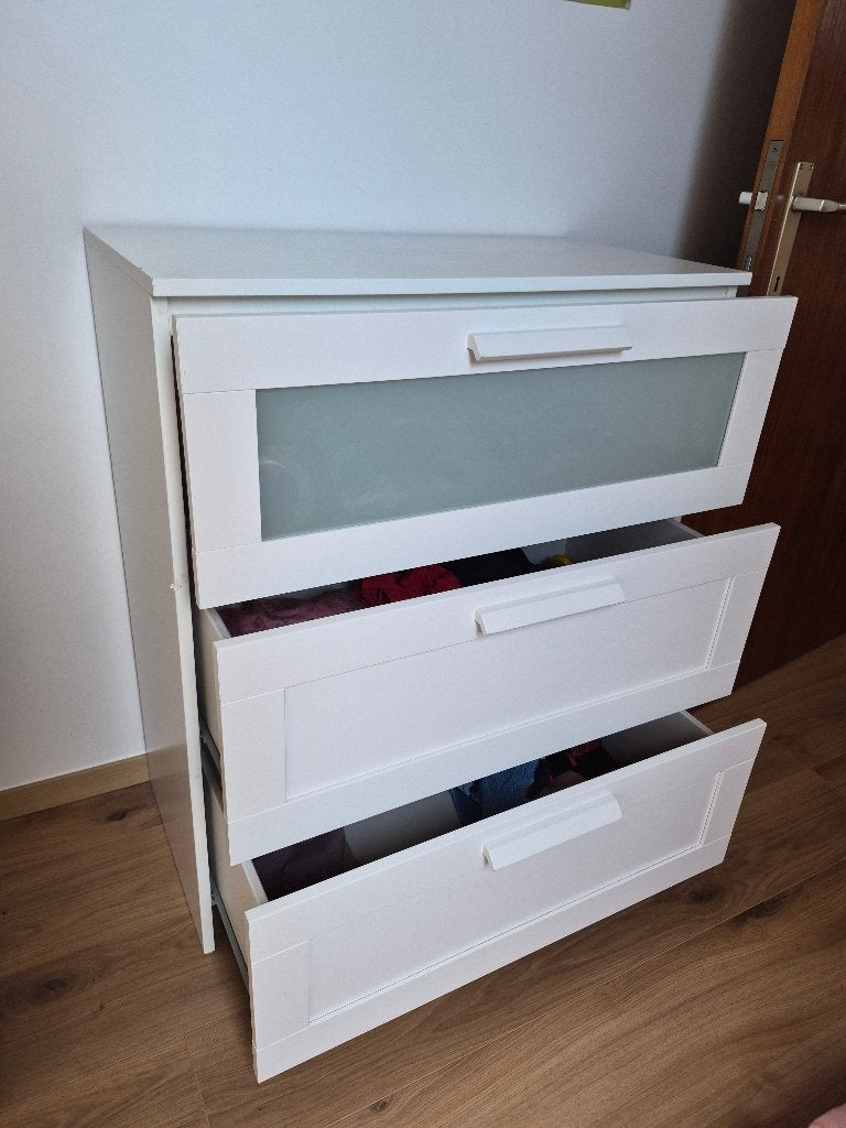 Commode 3 tiroirs ikea, Maison & Meubles, 3 ou 4 tiroirs, 25 à 50 cm, Enlèvement, Utilisé