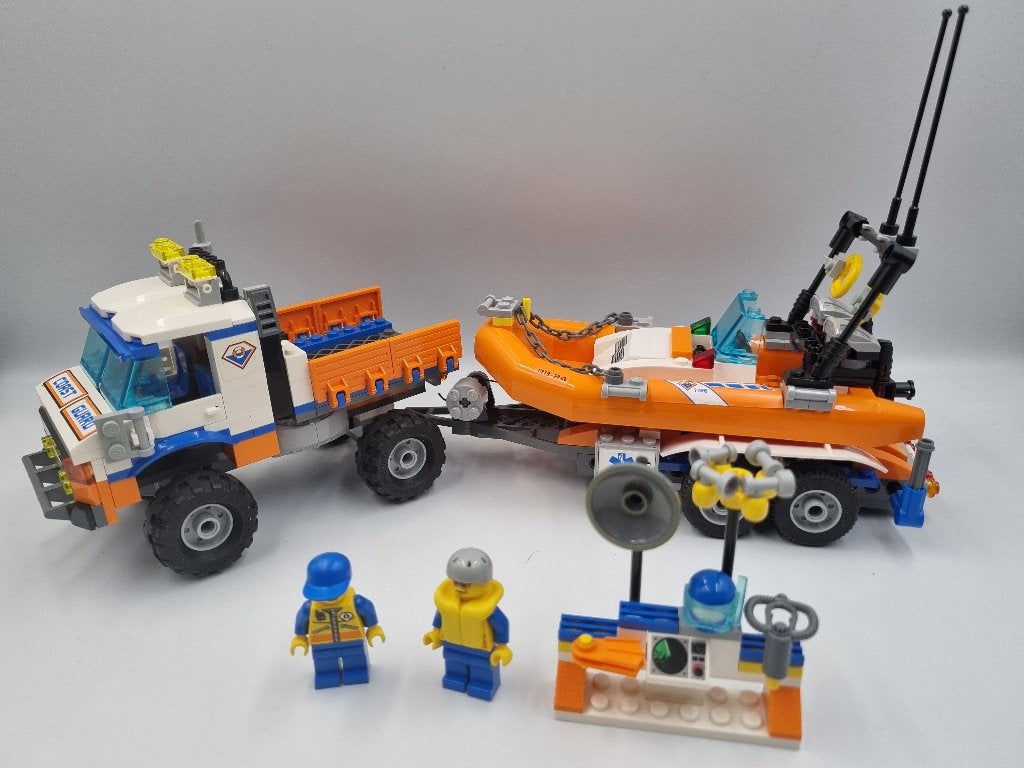 Lego City 7726 Coast Guard Truck with Speed Boat, City, Lego, Ophalen of Verzenden, Zo goed als nieuw