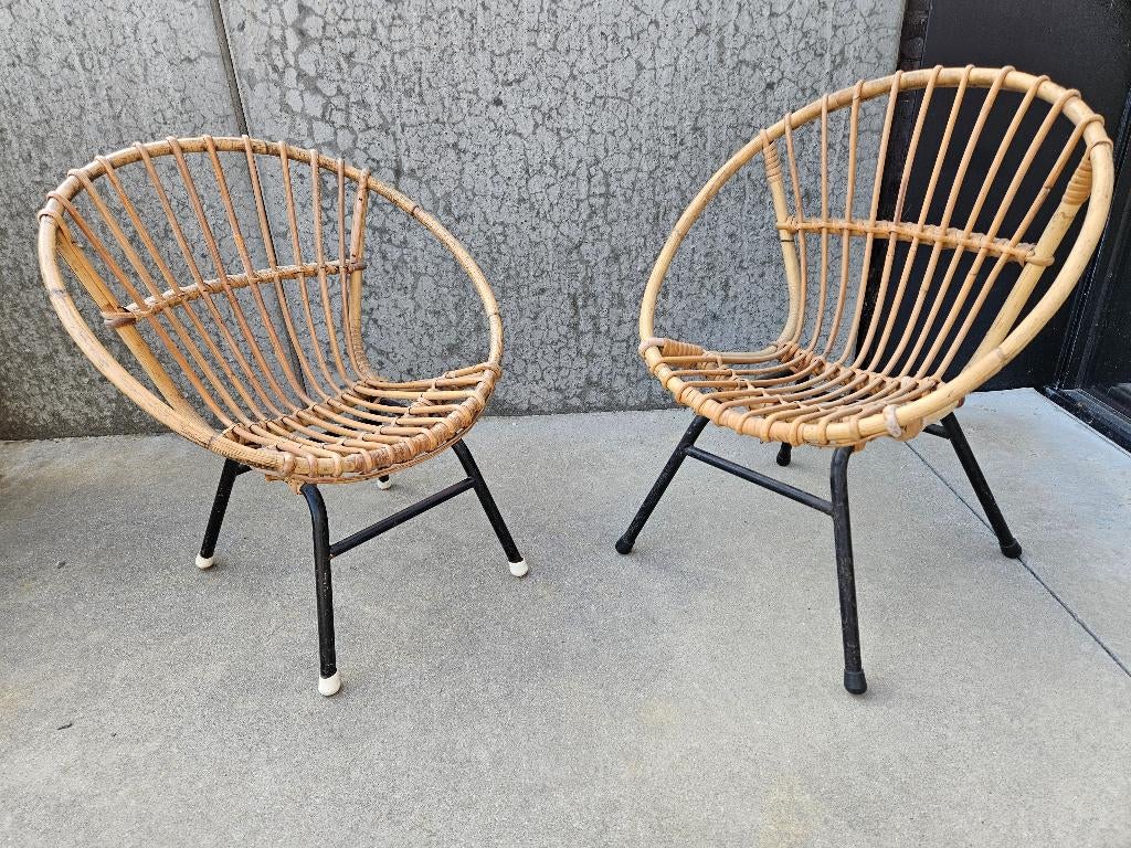 Rotan stoel 'Coquille' - Kindermodel, Kinderen en Baby's, Ophalen