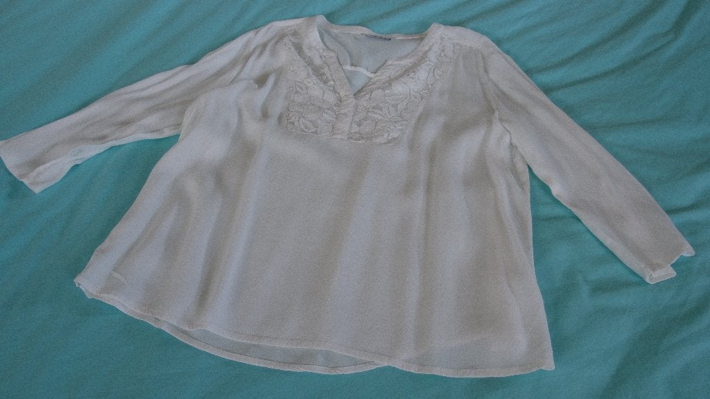 BLOUSE ONLY WIT, Kleding | Dames, Only, Wit, Maat 42/44 (L), Ophalen of Verzenden
