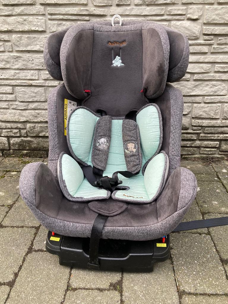 Autostoel Nattou, Kinderen en Baby's, Zijbescherming, Zo goed als nieuw, Isofix, Ophalen