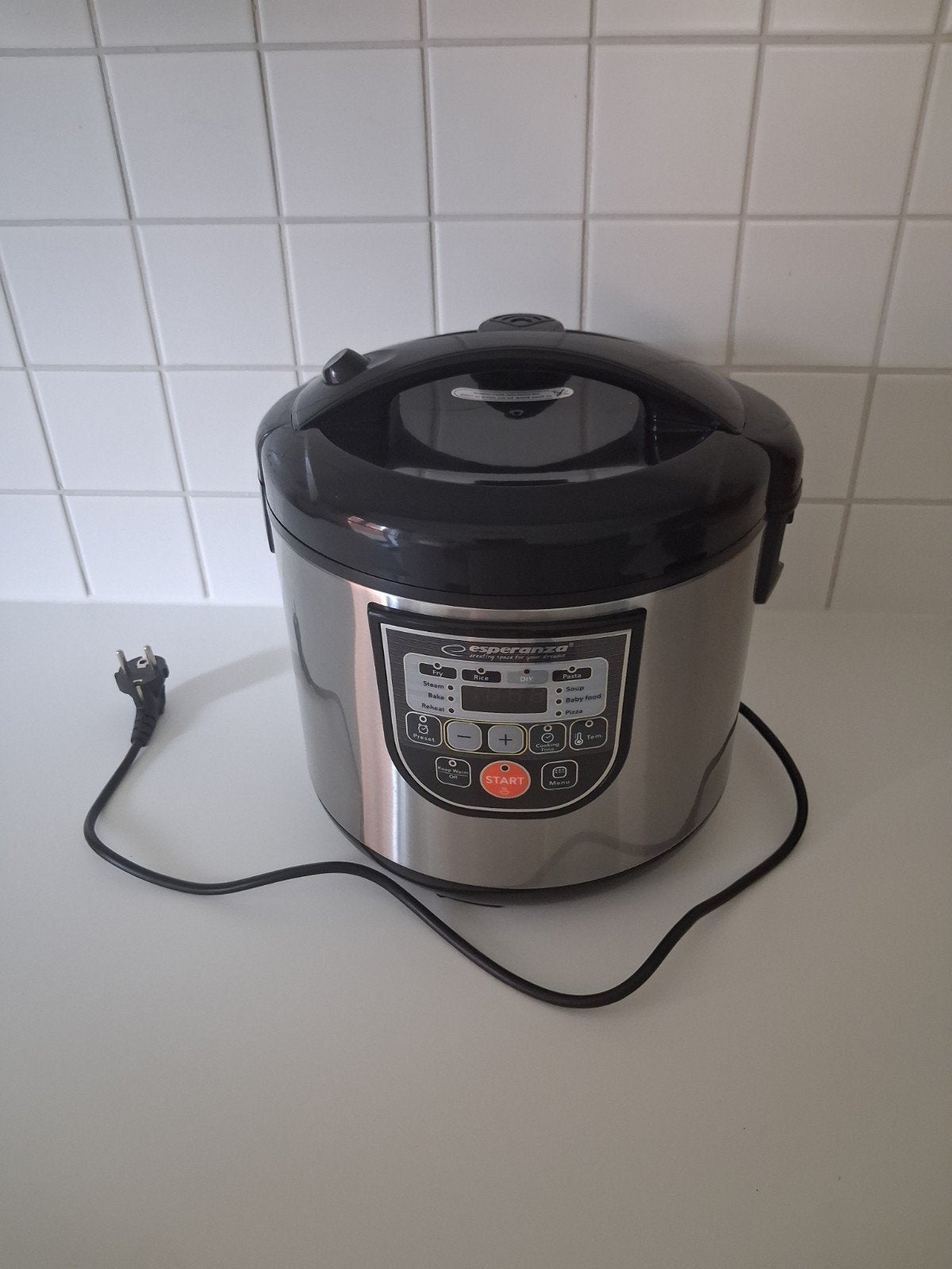 Esparanza - Multicooker - RVS - met Timer, Elektronische apparatuur, Slowcookers, Ophalen of Verzenden, Timer