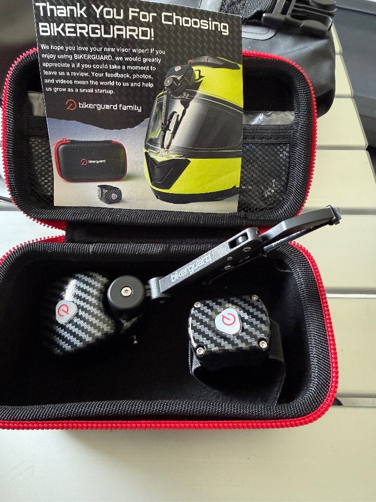 essuie glace pour visière de casque BIKERGUARD, Motos, Accessoires | Autre, Enlèvement, Comme neuf