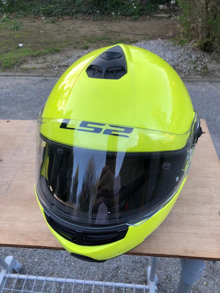Motorhelm, fluor, Motoren, Ophalen, XXL