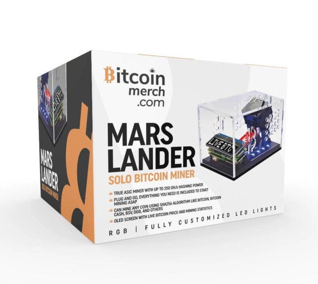 Bitcoin Miner pour la loterie Bitcoin Merch MARS, Enlèvement