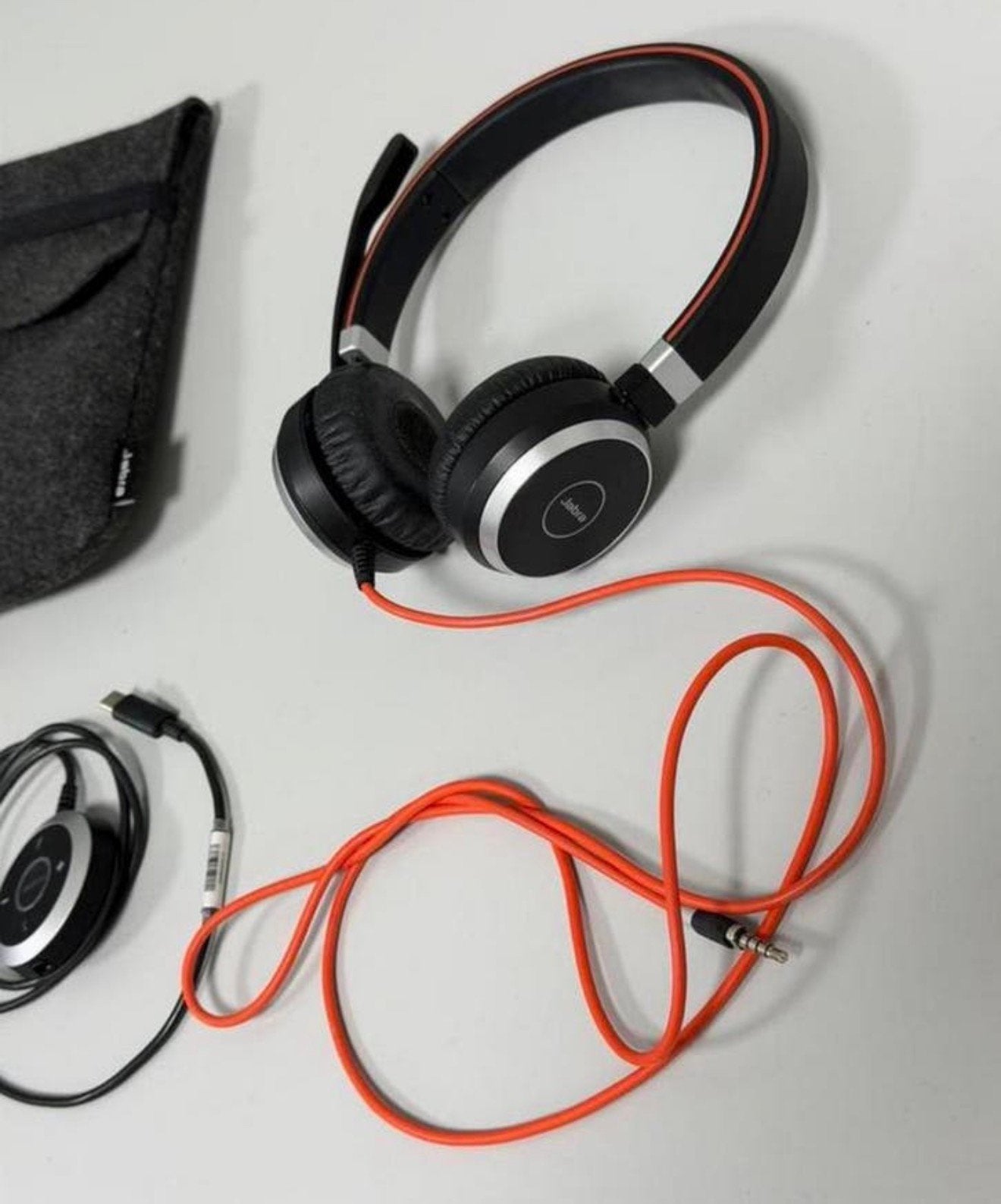 Casque stéréo Jabra Evolve 40 UC USB-C, casque de bureau, Enlèvement ou Envoi, Casque gamer, Comme neuf, Over-ear
