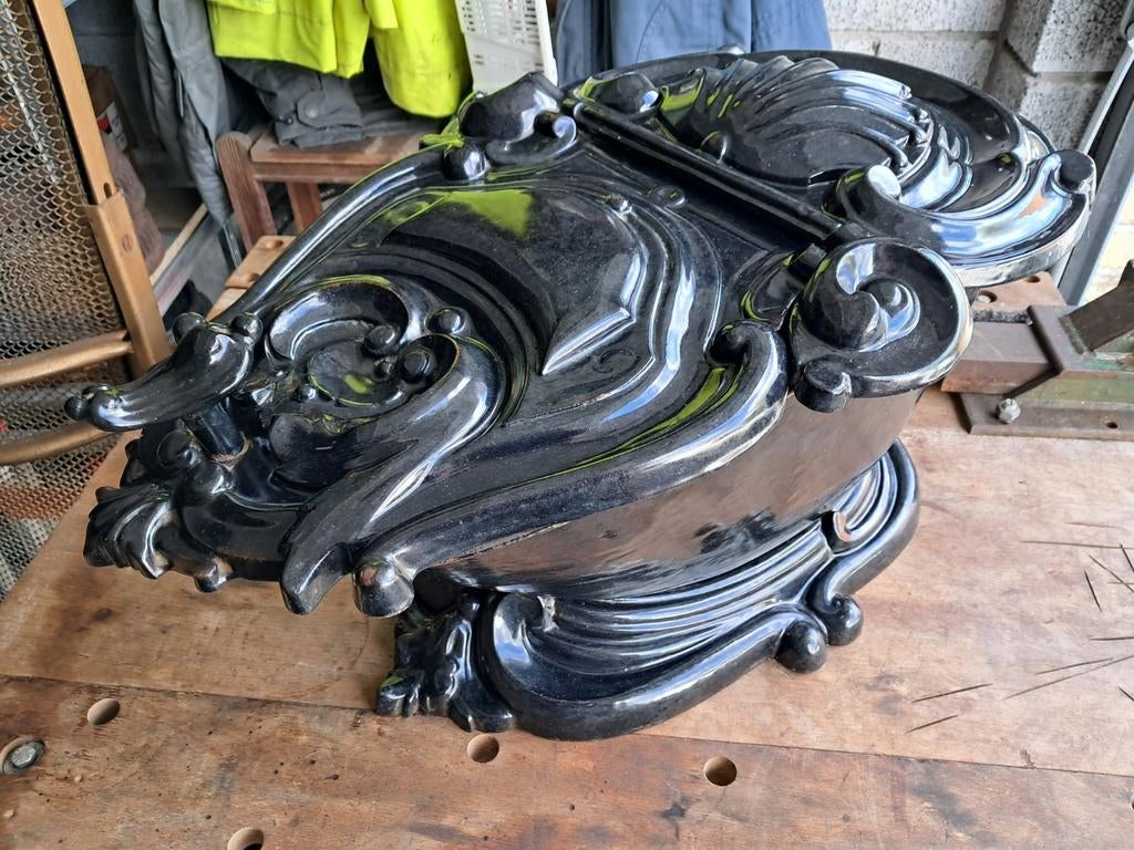 Antieke gietijzeren kolenbak, Antiek en Kunst, Ophalen