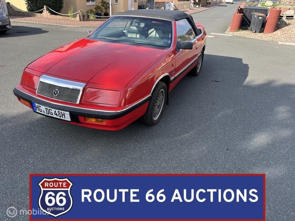Chrysler LeBaron Turbo | 1989 | Route 66 Auctions, Auto's, Zwart, Chrysler, Bedrijf, Handgeschakeld
