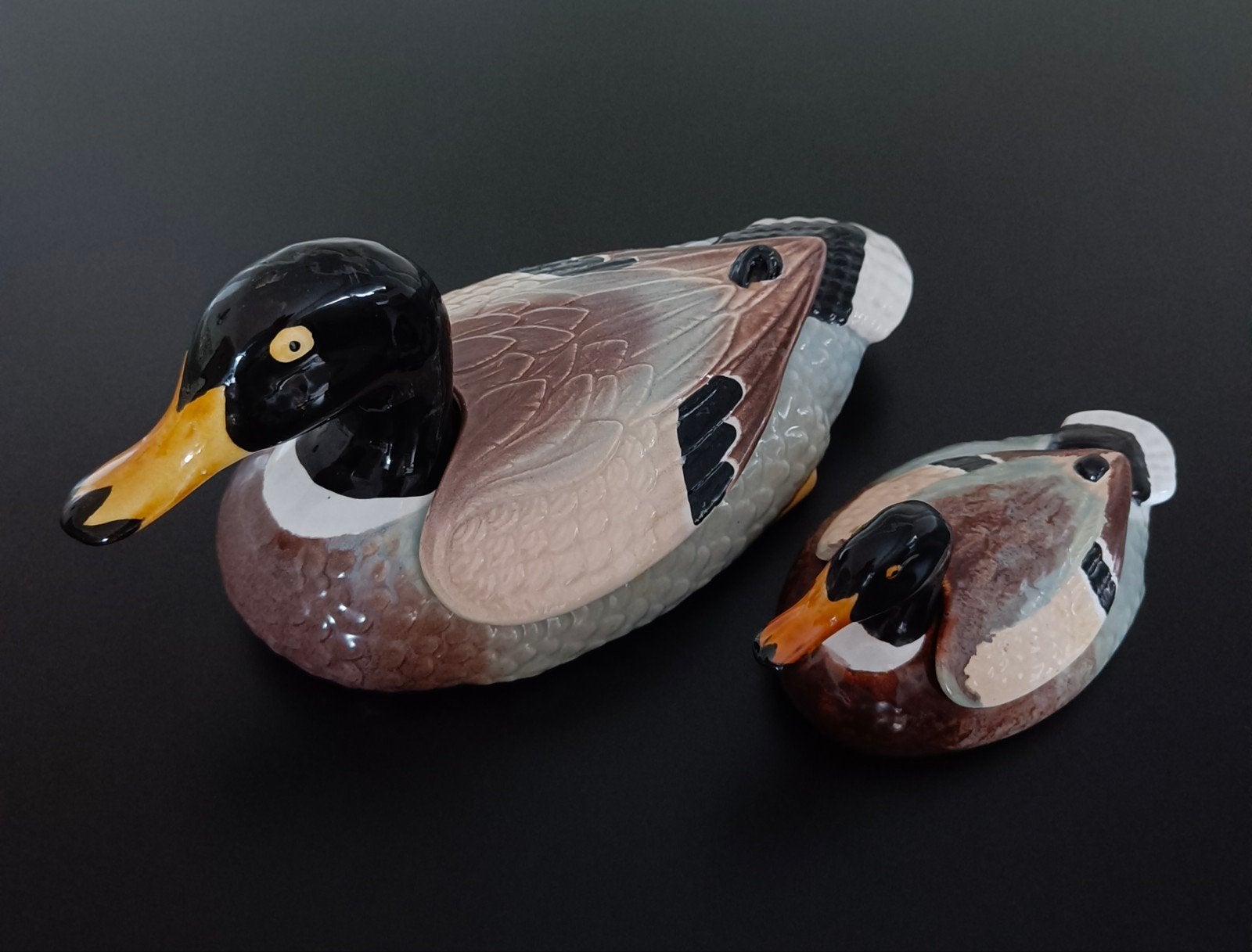 Boîtes à canard vintage en céramique Secla Portugal., Antiquités & Art, Enlèvement ou Envoi