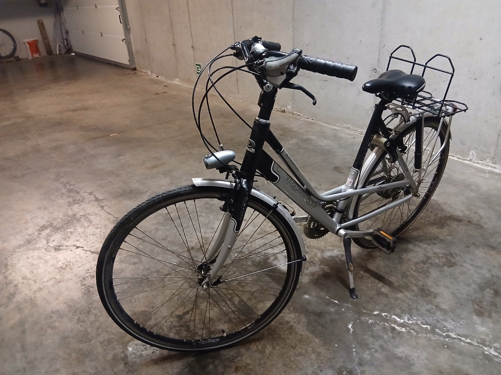Vrouwen Dames fiets met draagrek, Fietsen en Brommers, Gebruikt, Velgrem, 47 tot 50 cm, Versnellingen