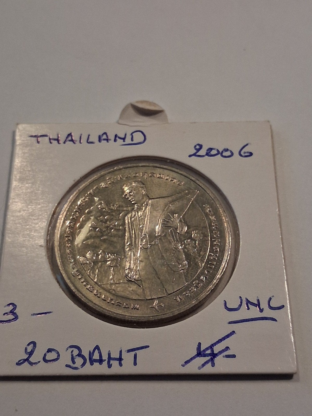 thailand 20 baht 2006 UNC geres els, Ophalen of Verzenden