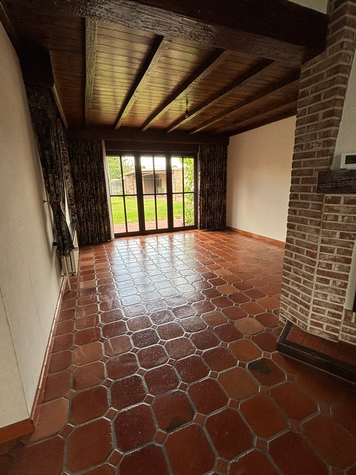 Volle eiken houten balken, Doe-het-zelf en Bouw, Hout en Planken, Ophalen, Gebruikt, Eiken, Balk