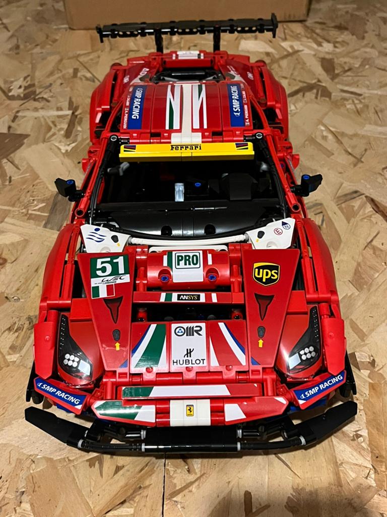 Lego Ferrari 488 GTE “AF Corse #51”, Kinderen en Baby's, Speelgoed | Duplo en Lego, Ophalen of Verzenden, Zo goed als nieuw, Technic