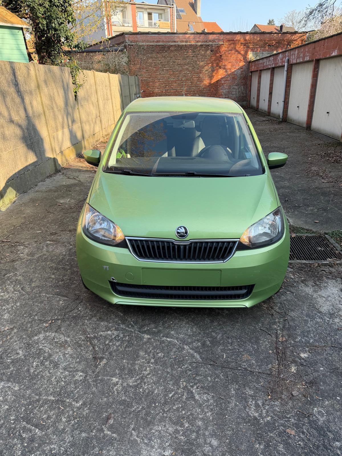 Skoda Citigo Cng+1.0 benzine 2015 AIRCO+Cruise Control, Autos, Skoda, Euro 6, Boîte manuelle, Noir, 5 portes