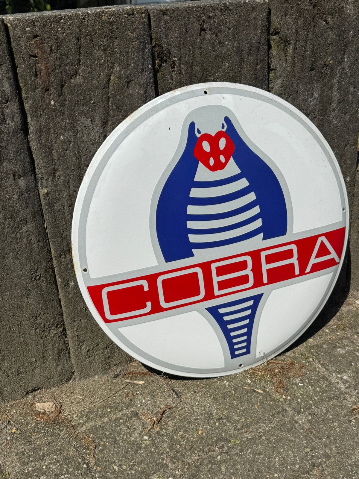 Cobra emaille reclamebord, Verzamelen, Ophalen of Verzenden, Gebruikt, Reclamebord