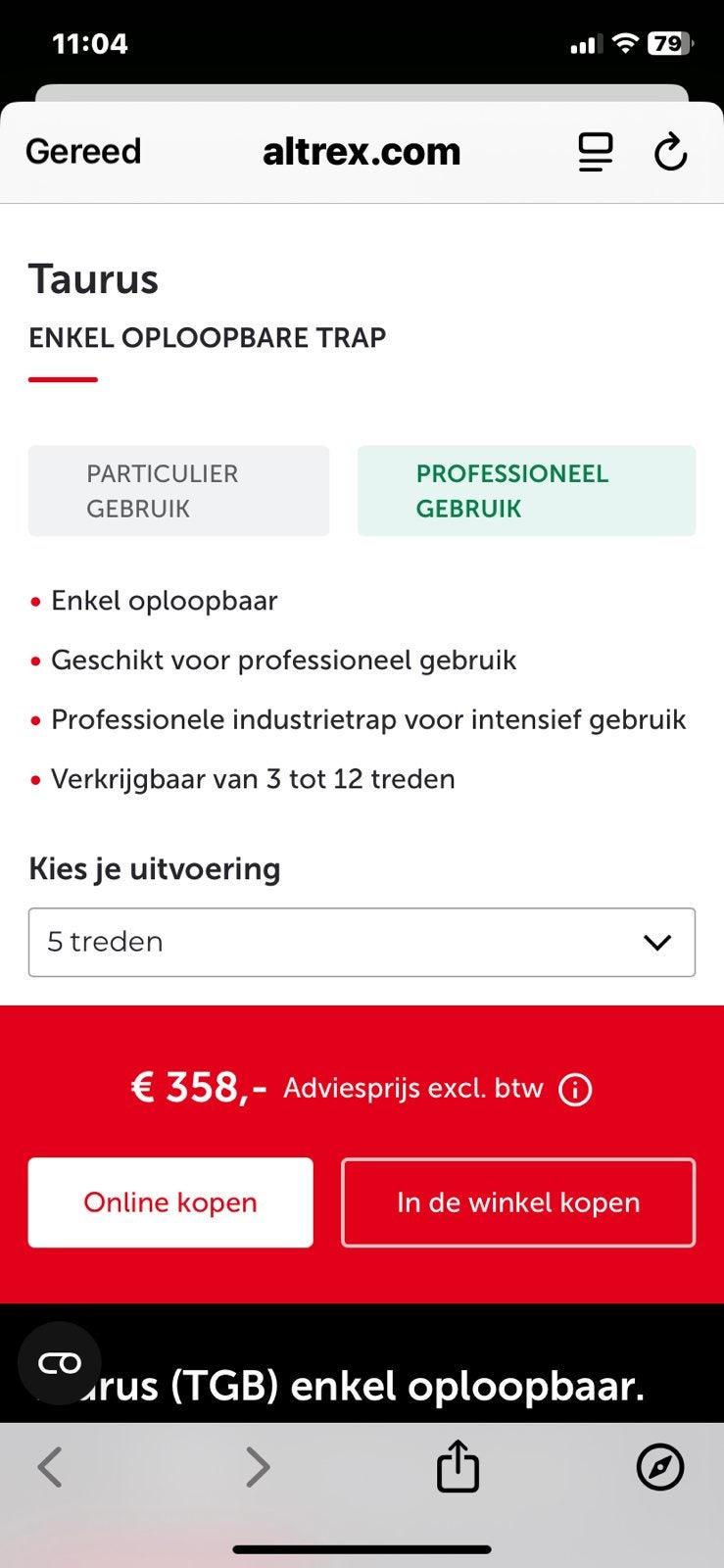 Ladders en trappen, Doe-het-zelf en Bouw, Ophalen, Zo goed als nieuw, Ladder