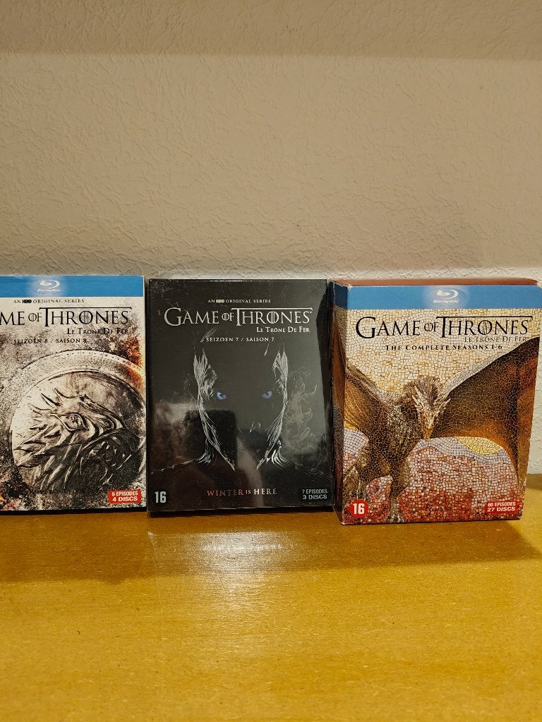 Games of Thrones Seizoen 1-8 Blu ray, Avontuur, Gebruikt, Vanaf 16 jaar, Nederlands