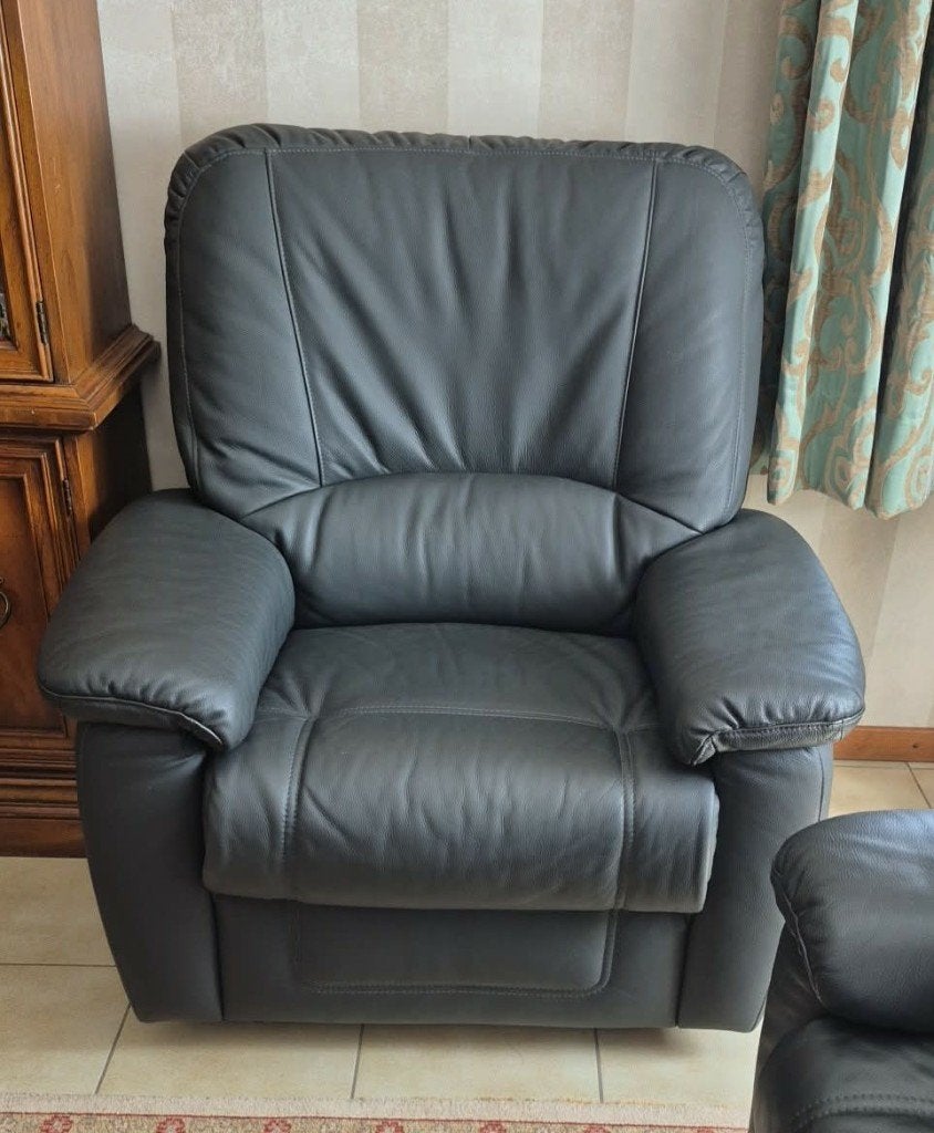 Lederen zetel eenpersoons, Ophalen, Eenpersoons, Minder dan 75 cm, Leer