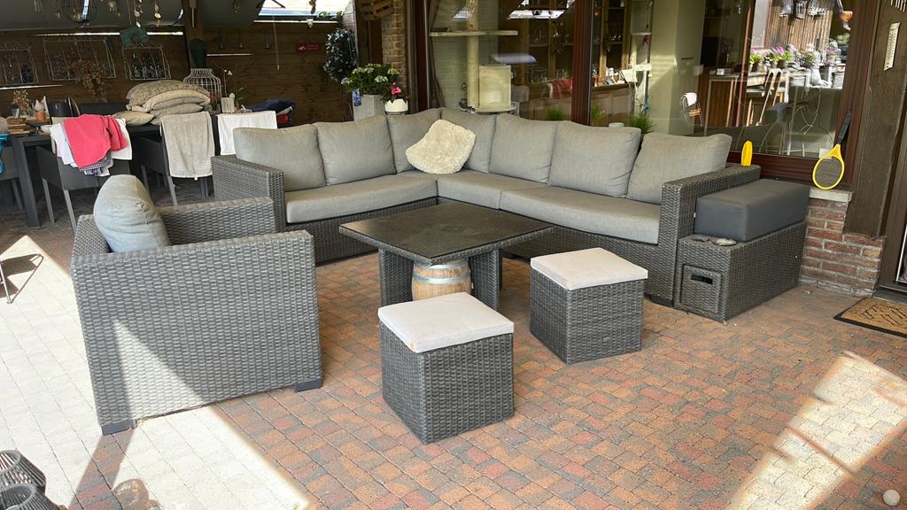 Lounge set voor terras, Jardin & Terrasse, Enlèvement, Comme neuf, Synthétique, Sets de jardin