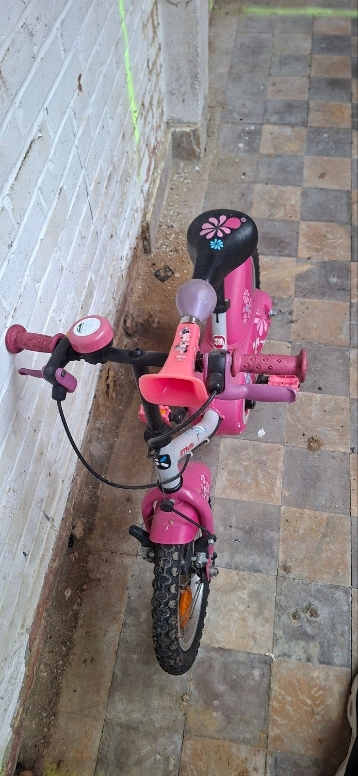 Meisjesfiets met zijwieltjes, Fietsen en Brommers, Ophalen, Zijwieltjes