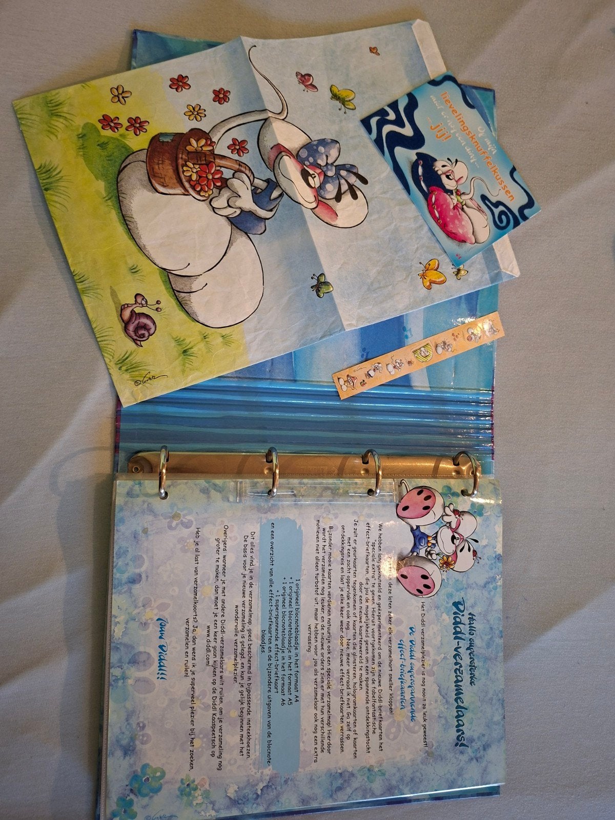 Gevulde Diddlmap + zakje, kaart en stickervelletje, Enlèvement, Diddl, Papier, Carte ou Papeterie