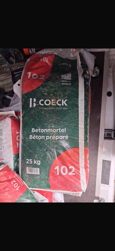 Sacs de béton preparé, Enlèvement, Neuf