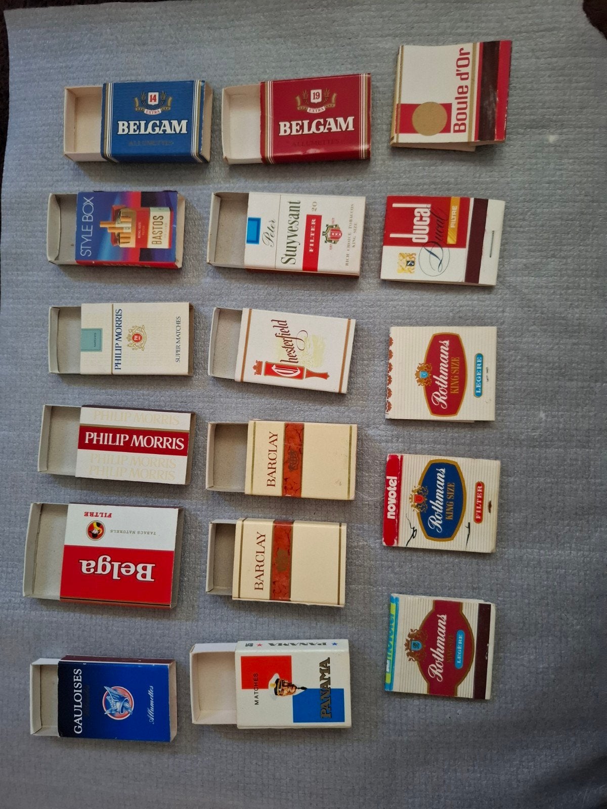 Vintage lege lucifers, Luciferdoosje lege Rothmans, enz., Verzamelen, Ophalen of Verzenden