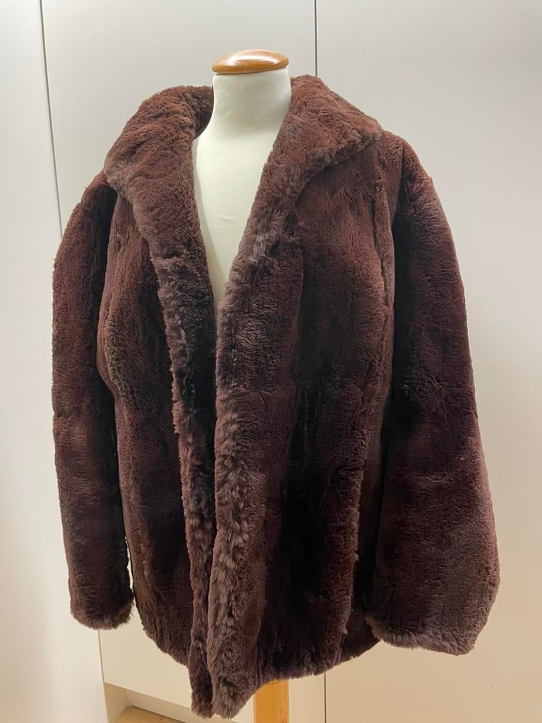 Prachtige bont jas, Kleding | Dames, Ophalen, Gedragen, Maat 38/40 (M), Bruin